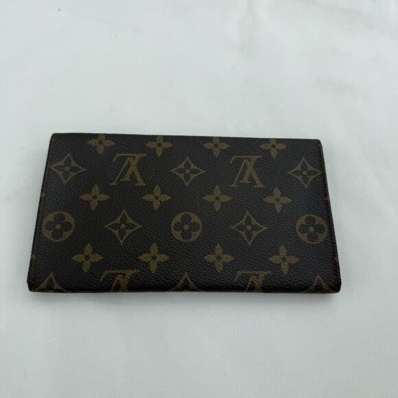 Vintage Louis Vuitton Monogram Canvas Long Flap Wallet Authentic - Picture 3 of 12